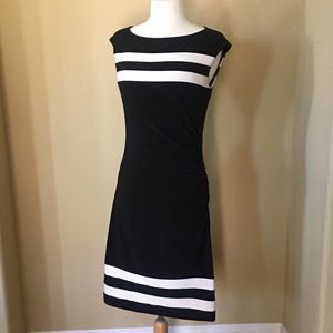 Ralph Lauren black and white stripe dress
